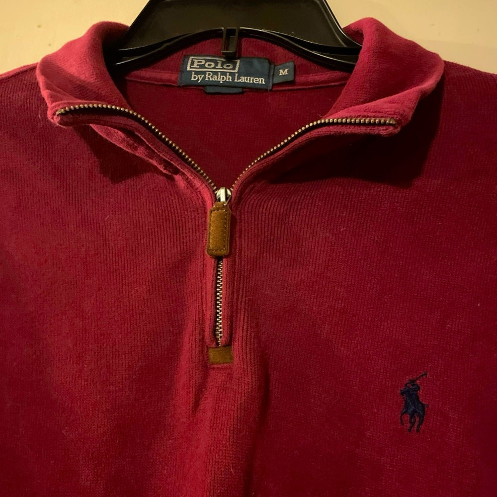 Ralph Lauren Deep Red Polo Sweater